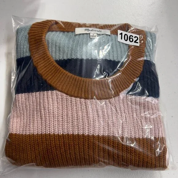 Madewell Multicolor Striped Crew Neck Sweater - Picture 5 of 5